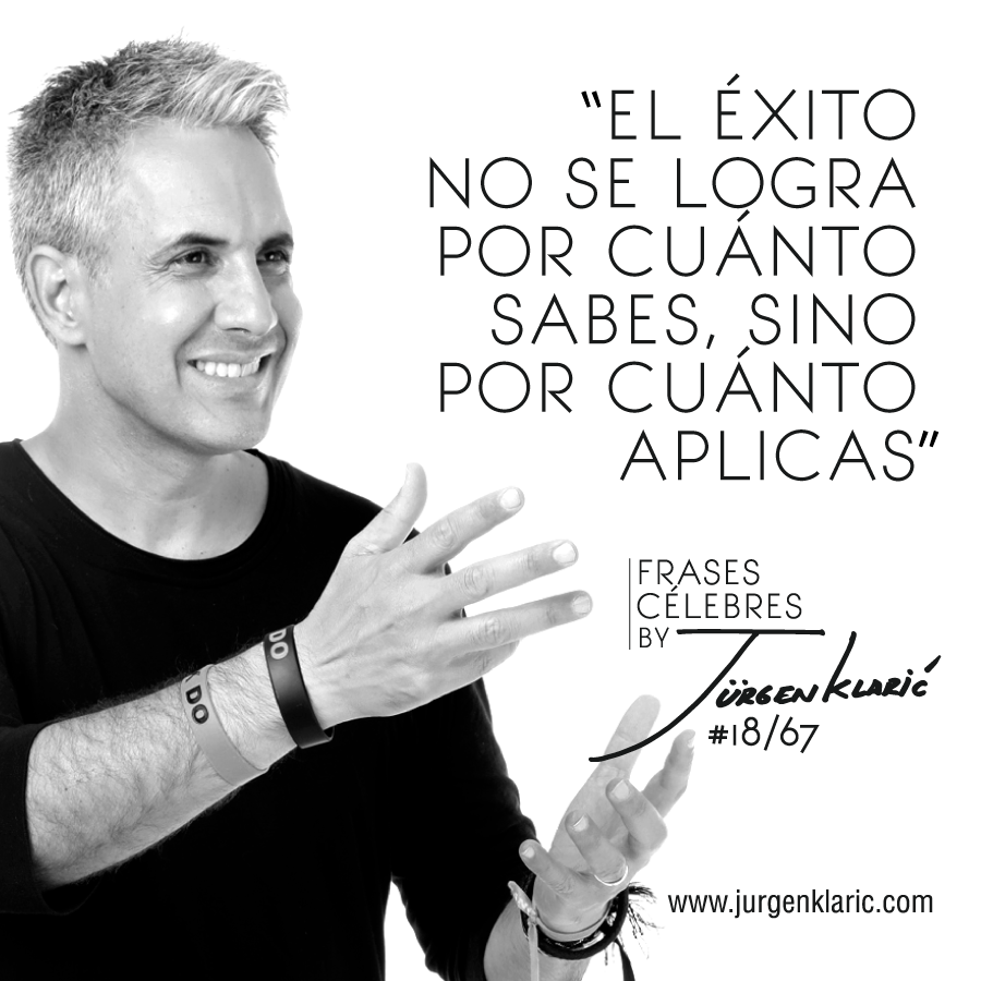 JurgenKlaric's tweet photo. "El éxito no se logra por cuánto sabes, sino cuánto aplicas". 
#Doers #Líderazgo https://t.co/P4njRhrA9o