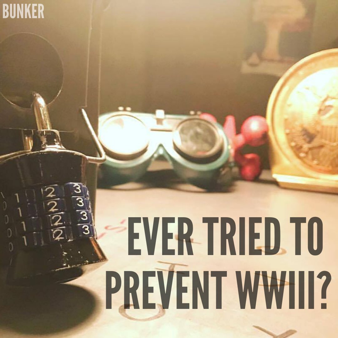 riddleroommpls's tweet photo. Ever tried to prevent World War III? 
Give it a shot in our Bunker game!

Your mission begins at https://t.co/l1EyAeTzNU https://t.co/qgkjmmjLYY