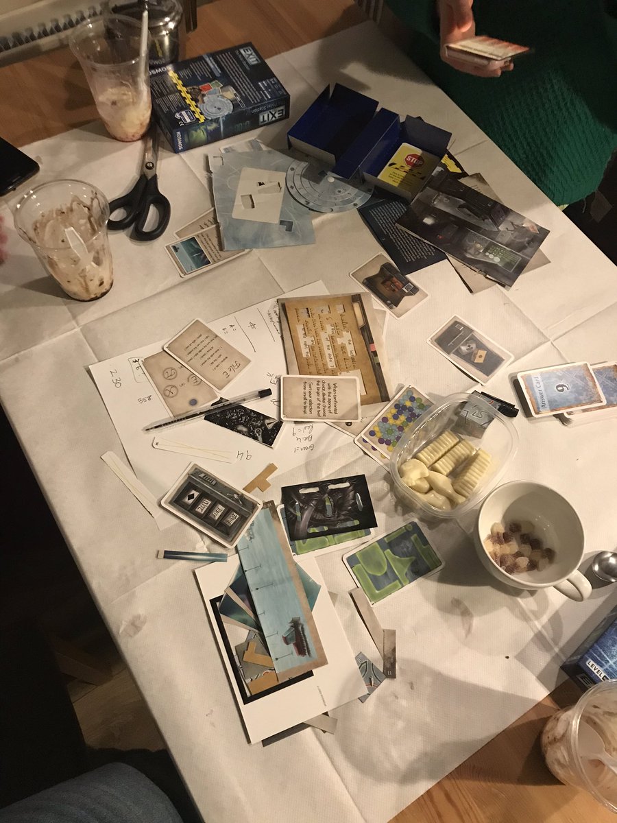 naomhanoc's tweet photo. At @JackStrawsLtd for an #ExitGame  night, fully themed for The Polar Station! Such a great night, highly recommended for any board games day or night! #tabletopgames #Belfast #PancakeTuesday https://t.co/ZueRUR4vgn