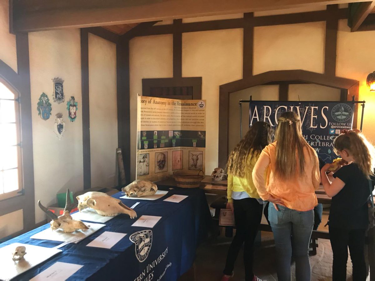 ARCIVES is educating local students on Vertebrate zoology and #Anatomy today at @azrenfest- with @averybones and @KRManfredi