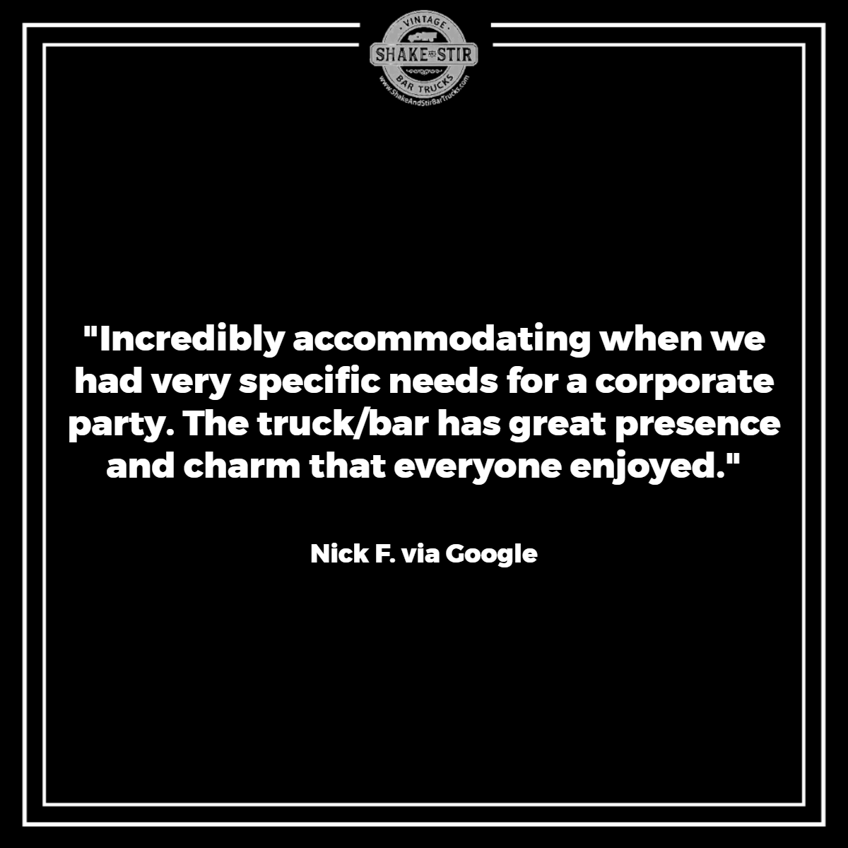 ShakeNStirBevCo's tweet photo. Flexibility is the driving force of our service. Let us know about your event and needs, and we can make it work in almost any situation. https://t.co/R5rp3gBQLZ