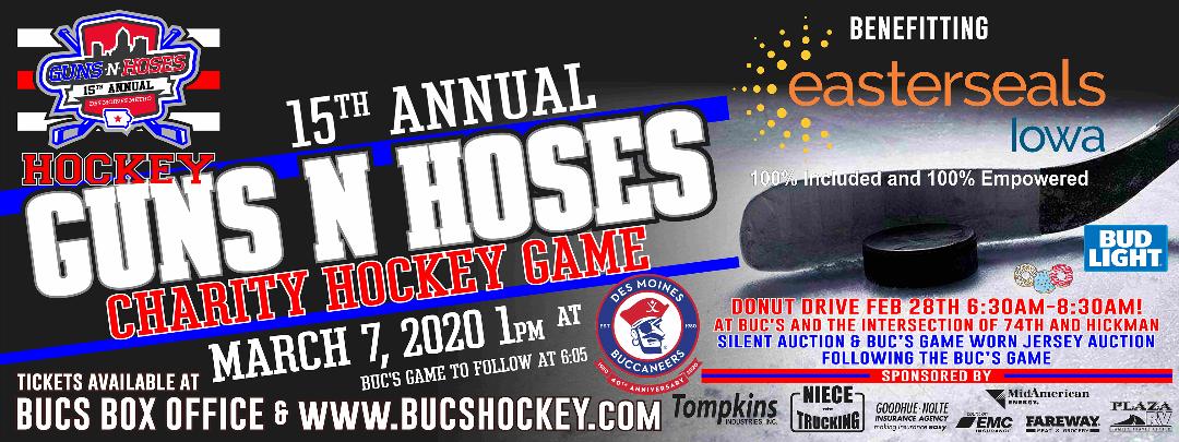 bentruetken's tweet photo. While raising hundreds of thousands of dollars for charity... The police have lost 3 years in a row to the firefighters in the annual Des Moines Guns N Hoses Hockey Game.  
Seems like a topic worthy of discussion on @KXnOMorningRush @HeatherRadio https://t.co/dfEo7AlGbY