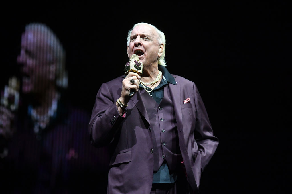 \"WOO!\" HAPPY BIRTHDAY to the one and only, Ric Flair! The Nature Boy is 71. (Photo by Paras Griffin/Getty Images) 