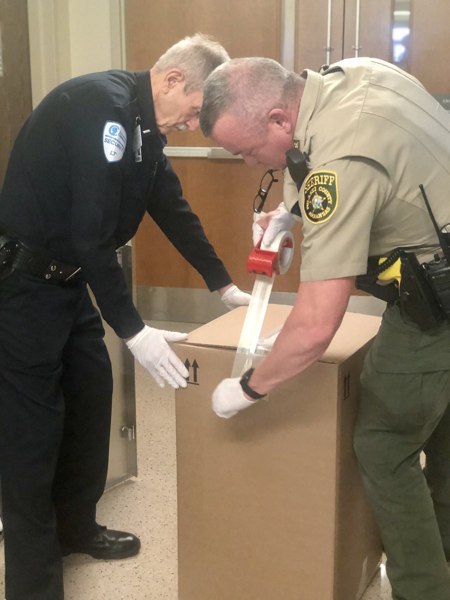 Today <a href="/archildrens/">Arkansas Children's</a> we removed over 100 pounds of pharmaceuticals from being a safety risk to the children and community we serve. Thank you to <a href="/SheriffPulaski/">Pulaski County Sheriff’s Office</a> and <a href="/artakeback/">Arkansas Take Back</a> for being #ChampionsForChildren! @ARdrugCzar <a href="/amy_cress/">Amy Fallon</a> <a href="/ChandaChacon/">chandachacon</a> <a href="/MarcyDoderer/">Marcy_Doderer</a>