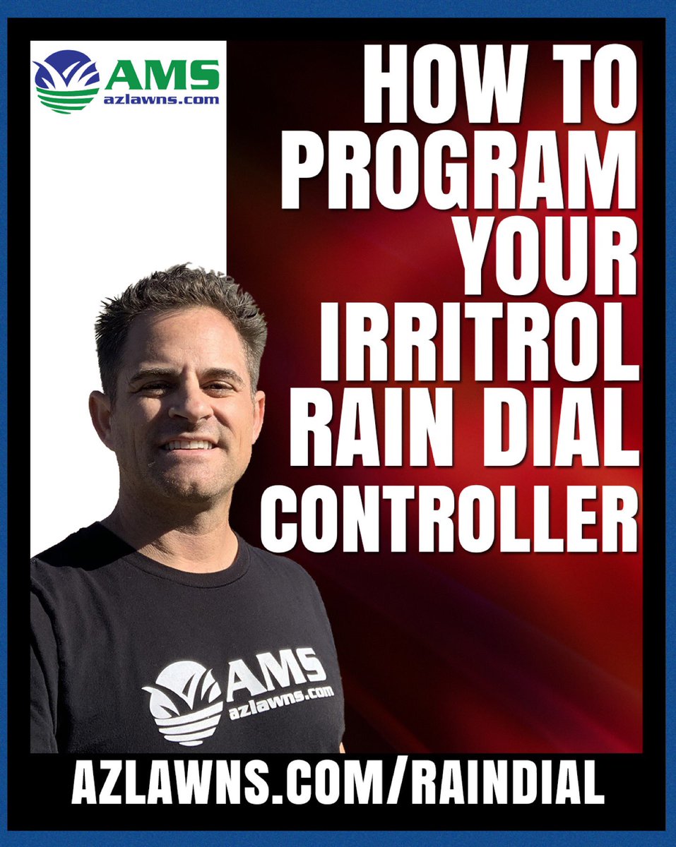 azlawns's tweet image. Having problems programming your controller to the sprinkler &amp;amp; drip system? This video blog will give you a step-by-step DIY guide.  

azlawns.com/raindial 

#sprinklertimer #raindial #sprinklers #azfamily #azcentral #abc15 #fox10phoenix #12newsaz #azlawns #amslandscaping
