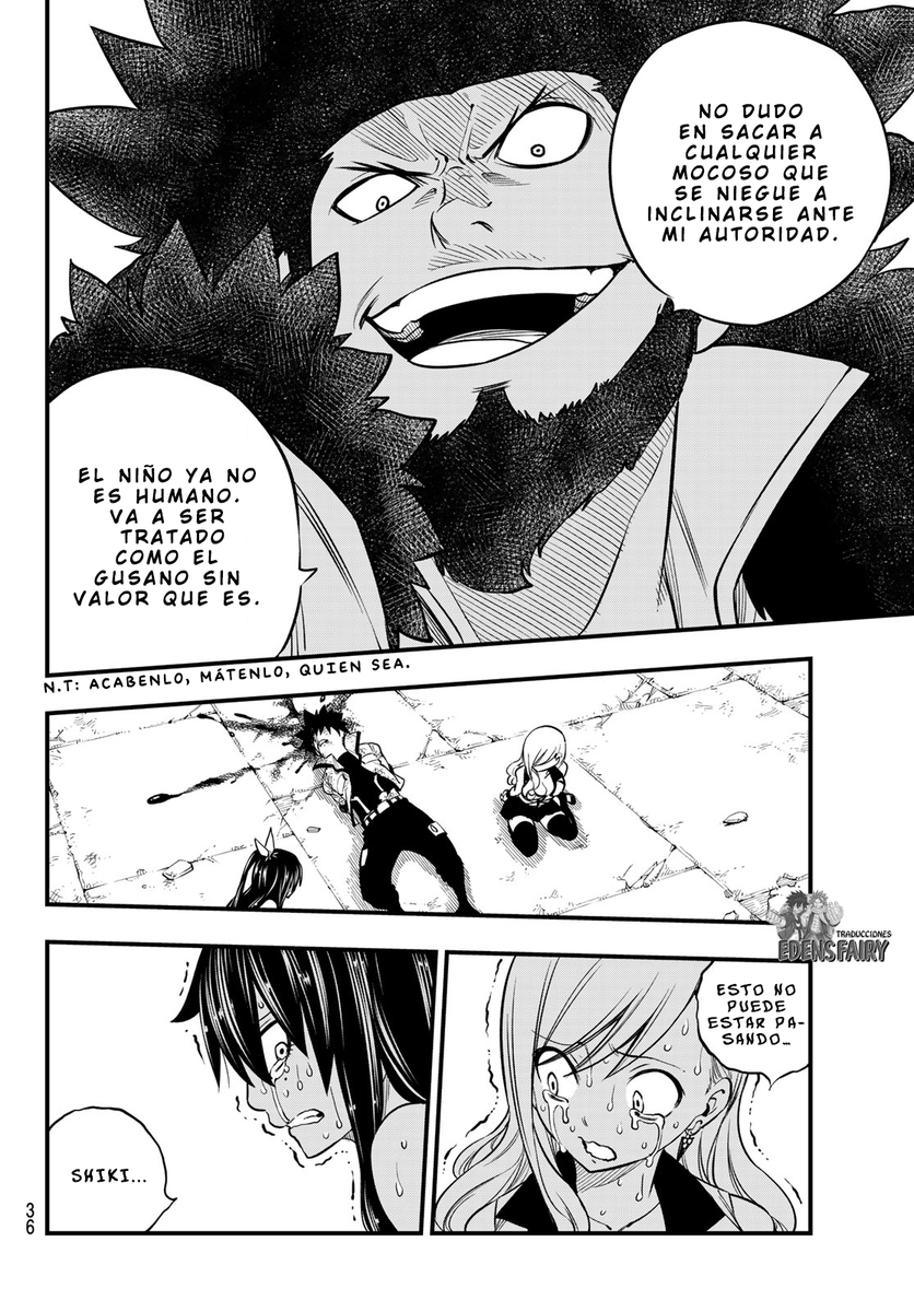Gineik_cH's tweet photo. Realmente impactante y oscuro este capítulo, pero todo esto trae dos opciones: o sigue ese tono impredecible y dejan que se muera el Shiki, o revive con el poder del guión de alguna forma cliché. Todo depende de Mashima. #edenzero #capitulo83 #RIPShiki https://t.co/tHOns2Z7Bs