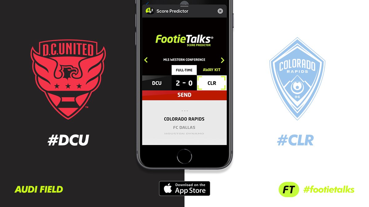 footietalks's tweet photo. 🇺🇸The #MLSIsBack! Get your #predictions ready!
.
👉https://t.co/9Gxn5bkk4k
.
⚽#DCUCLR
🏆#MLS25
.
Download #FootieTalks #ScorePredictor #FREE
.
#soccer #futebol #fussball #follow #colorado #DC #fußball #fifa #MLS #follotrick #DCUNITED #colaradorapids #rapids #soccermo #DCU #CLR https://t.co/bB41RGuvdy