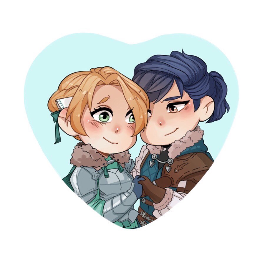ets_designs's tweet photo. Two really cute fire emblem commissions I did!! If you’re interested in getting your own message me! They’re $25 and are made with sparkle Mylar! 
#fireemblem #fireemblemthreehouses #fe3h  #commissionsopen https://t.co/4aWhpqKDCT