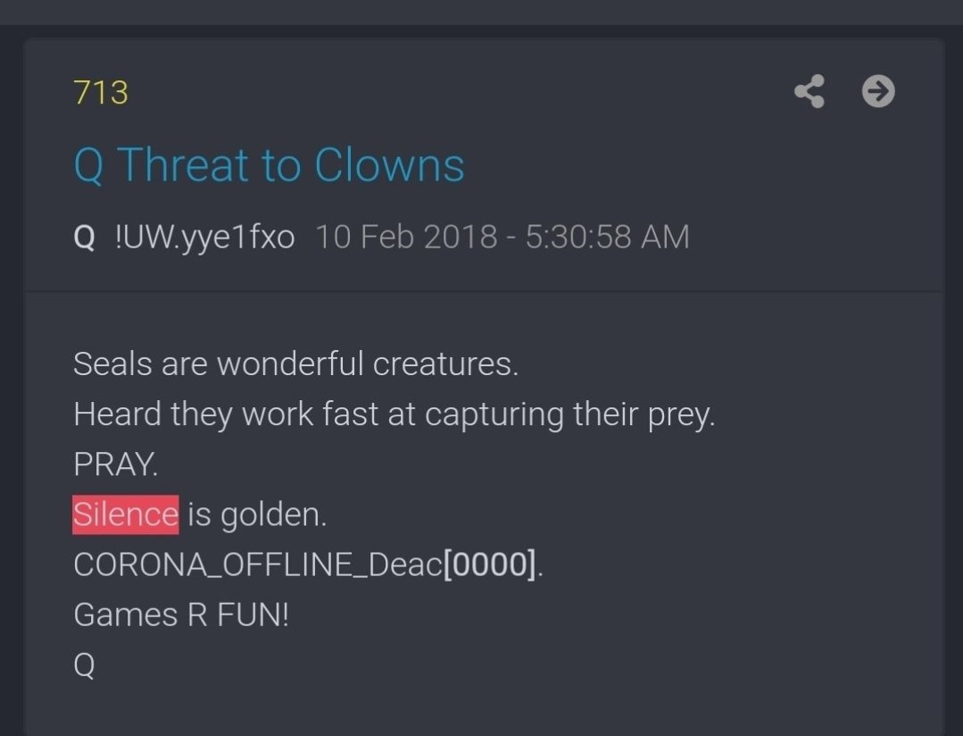 And what is a good way to secure national borders while simultaneously protecting the overall population? #Q happened to have mentioned Corona in 5 drops. Could thatcregerence have a double meaning?This is where "distractions" and "disinformation" comes in.