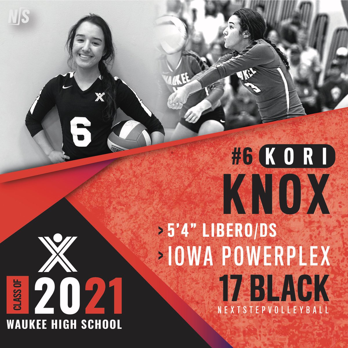 NextStepVball's tweet photo. @koriknox a Libero/Defensive specialist from Waukee High School. Kori has been part of the Plex fam for 2 years now and making a name for herself in the volleyball 🌎 @iowapowerplex @NextStepSport1 @sportsplex_west https://t.co/fLuIumKmrm
