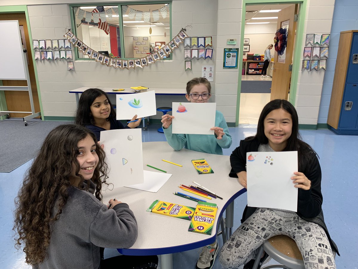 heathernagelmcs's tweet image. Drawing Club Lunch Bunch allowed these students to explore an interest and meet students in our Learning Community!  Looking forward to our March groups! #kindnessstartswithme