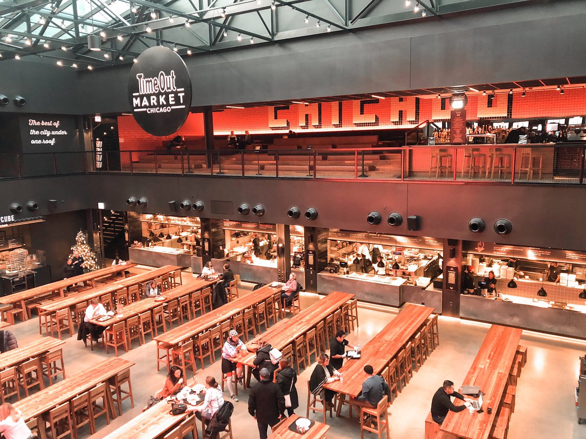 Let’s make today a #TimeOutTuesday! Have you been to <a href="/TimeOutMarket/">Time Out Market</a> Chicago yet? With three bars and eighteen kitchens, there’s enough options for any eater! Try something new today 🍜🌮🍱🍔