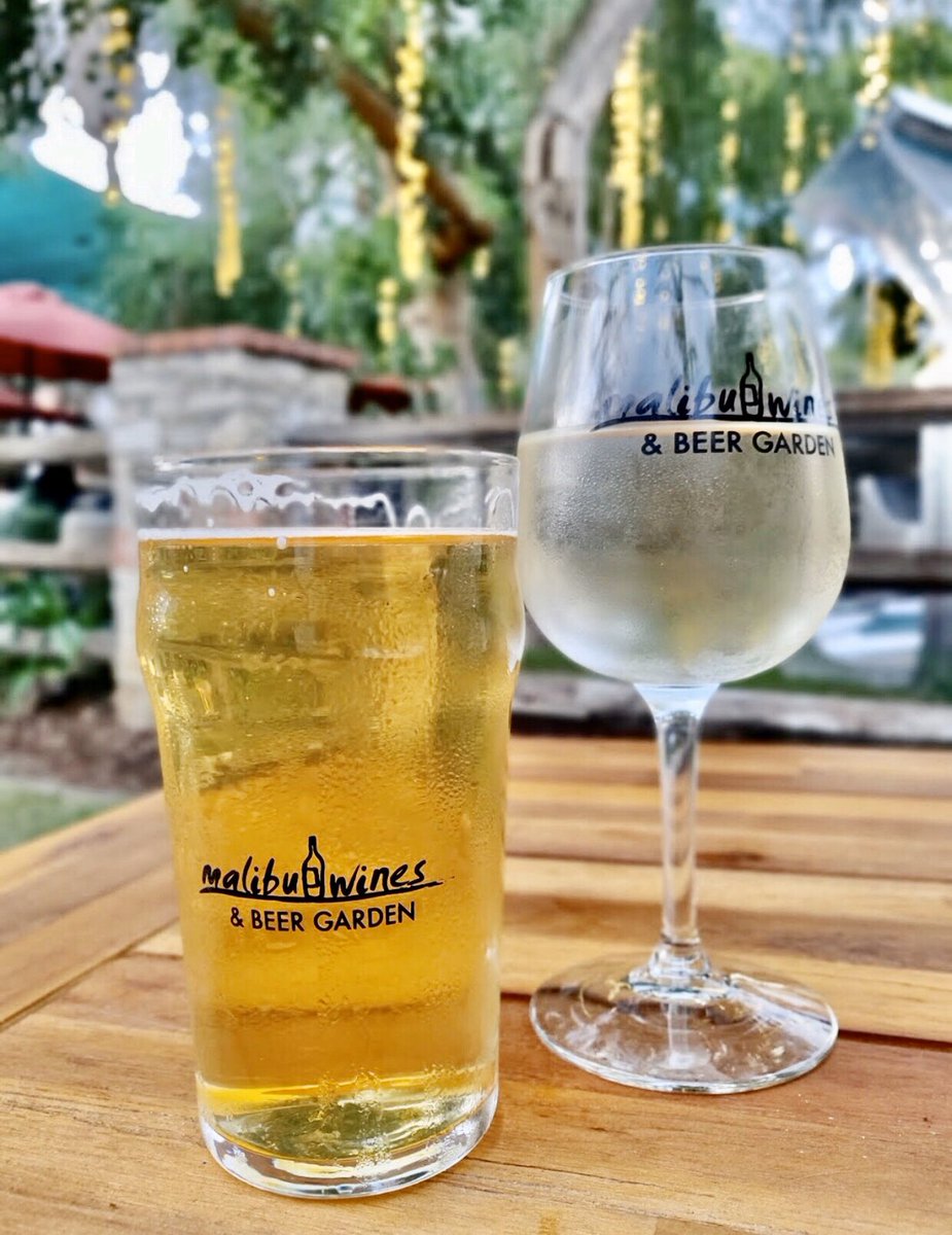 MWBeerGarden's tweet photo. Wine or beer? Take your pick! 🍷🍺 Whether you’re a wine lover or a beer drinker, we have a wide selection to sip from! ✨ Head over for a weekday escape until 7pm. #malibuwinesandbeergarden https://t.co/9g8RTMiCeD