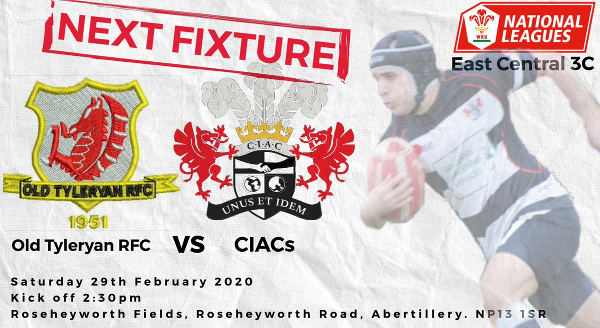 ciacsRFC's tweet image. Hoping that the weather plays ball, this weekends fixture has the boys travelling away to Abertillery to take on @OldTyleryanRFC. #UnusEtIdem #OneInTheSame #RugbyFamily X.