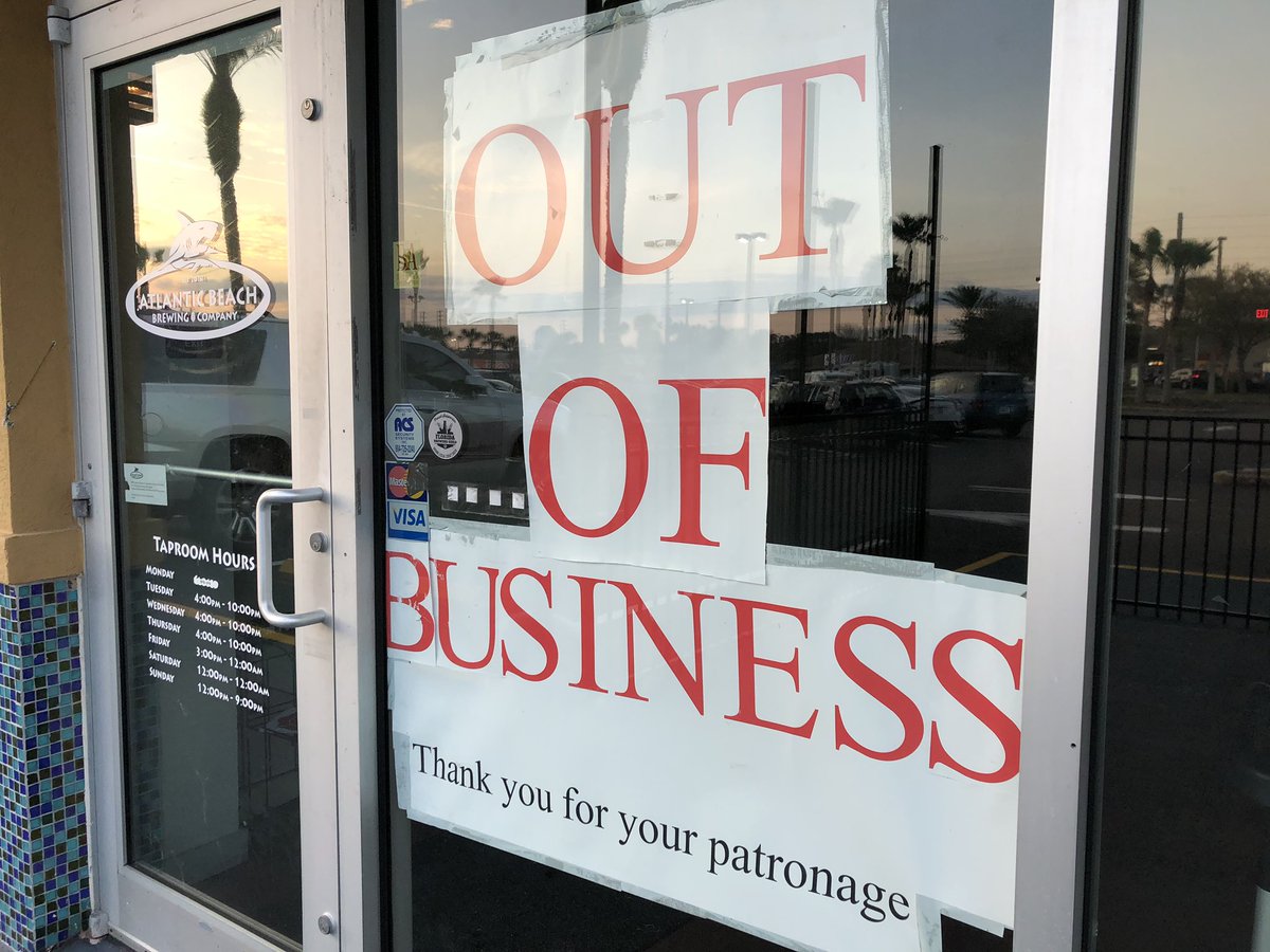 StephDanley1's tweet photo. The First Coast has lost a brewery. Atlantic Beach Brewing cleaned out the entire taproom Sunday night with no warning. #atlanticbeach #drinklocal #CraftBeer #closed #firstcoastbrews https://t.co/giWszcKvte