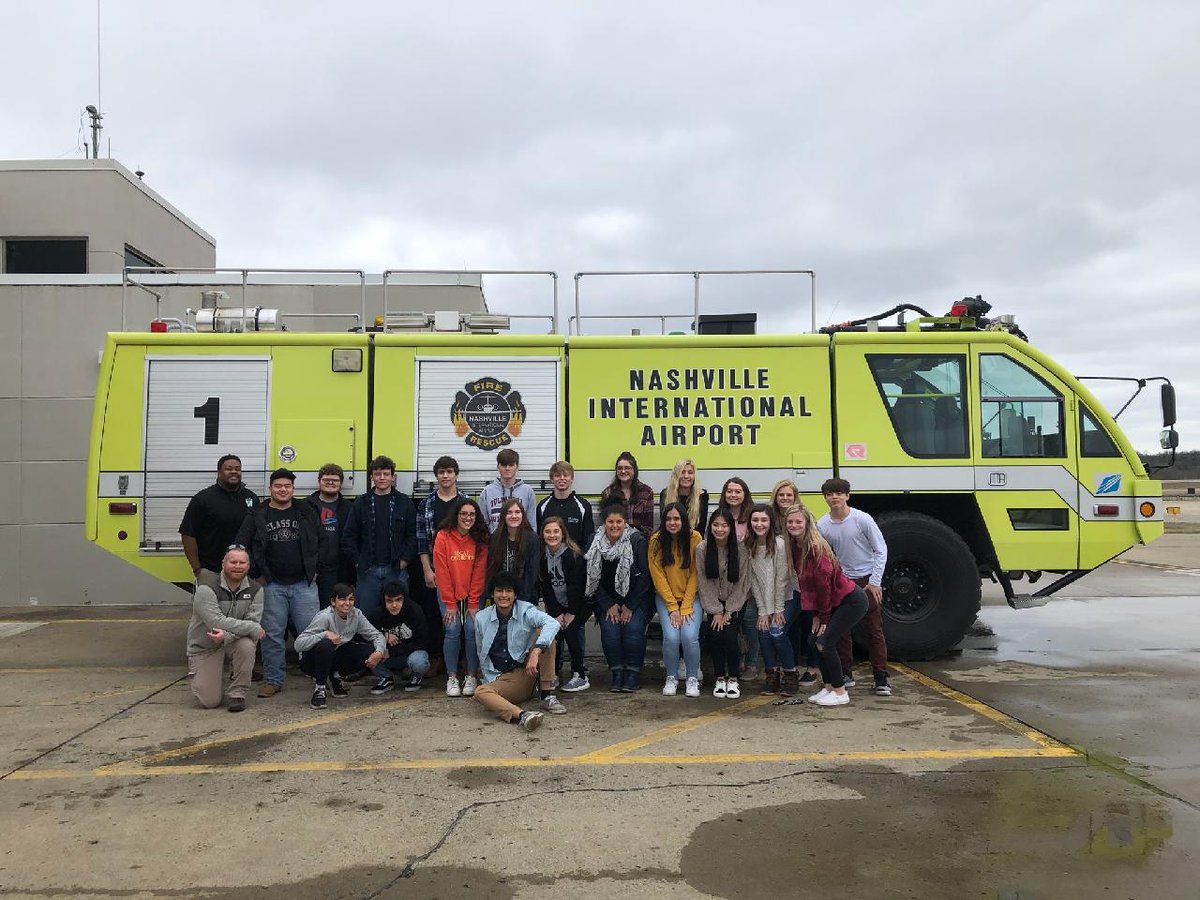 THSCJClub1's tweet photo. CJ II students got to tour the Tennessee Law Enforcement Training Academy and the Nashville Airport Police/Fire Deptment today. @TullahomaHS @S_M_Zimmerman #THSCJ https://t.co/8N8DjI7oOs
