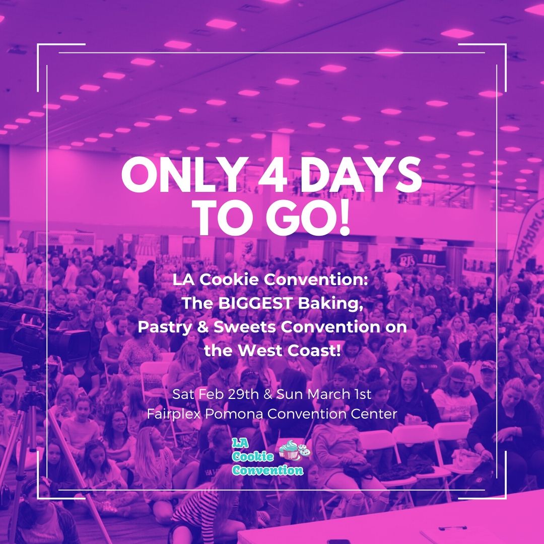 With just 4 days to go, what are you doing to prepare for the 6th annual LA Cookie Convention?! We’ve got celebs and #desserts for days, come see us on Feb 29! Grab tickets at lacookiecon.com!