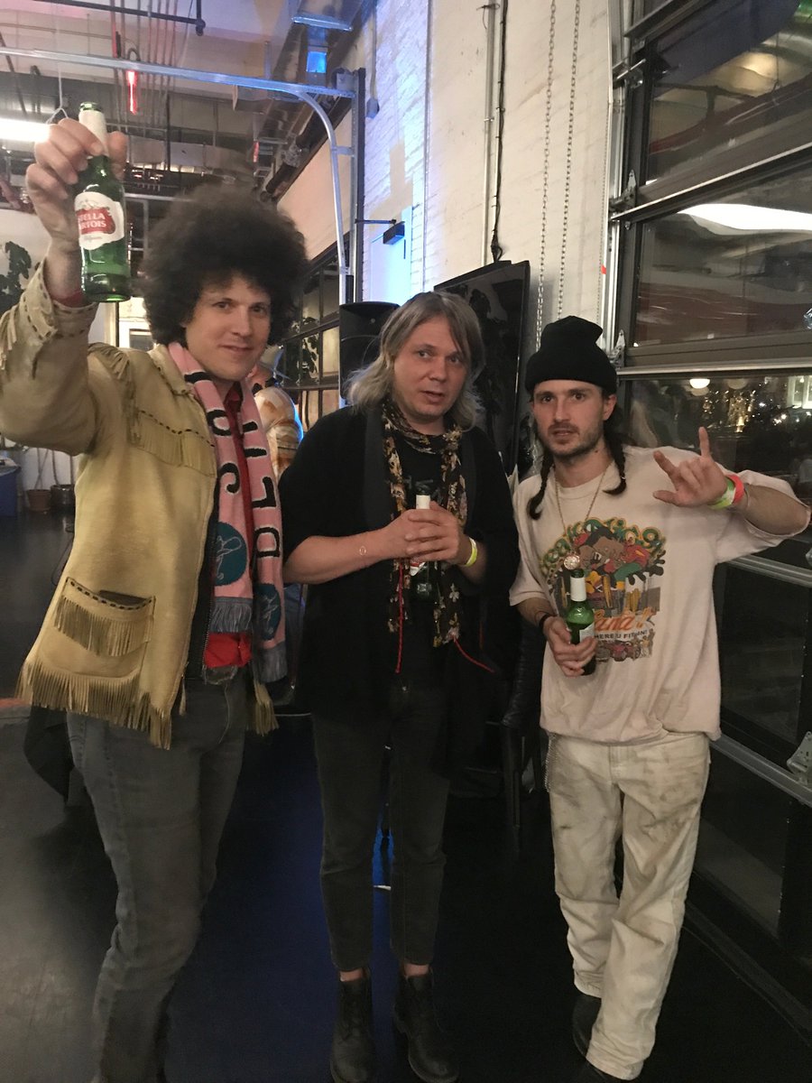 Thank you <a href="/diskocowboy/">Disko Cowboy</a> for spinning a gorgeous vinyl set at our <a href="/TheBlackLips/">Black Lips</a> party in NY last night in the office. We love ya so!