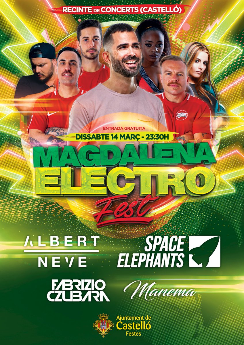 Volver a Castellón es siempre maravilloso. El 14 de Marzo os espero a todXs en MAGDALENA ELECTRO FEST para darle calor a la primera noche de Magdalena 2020! Muchos amigos en el cartel, tan sólo faltas tú 💥 w/ <a href="/spacelephants/">SPACE ELEPHANTS</a>, <a href="/fabrizioczubara/">Fabrizio Czubara</a> y #manema