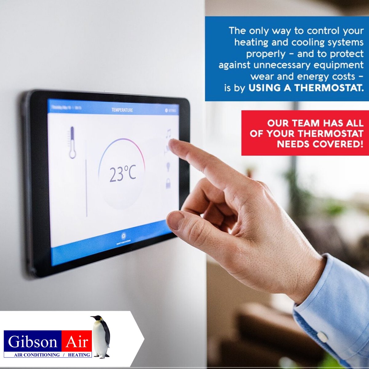 A programmable thermostat helps you achieve the very best in comfort, efficiency, and convenience👌 For great prices and service, call Gibson Air today at 702-388-7771 or visit GibsonAir.com