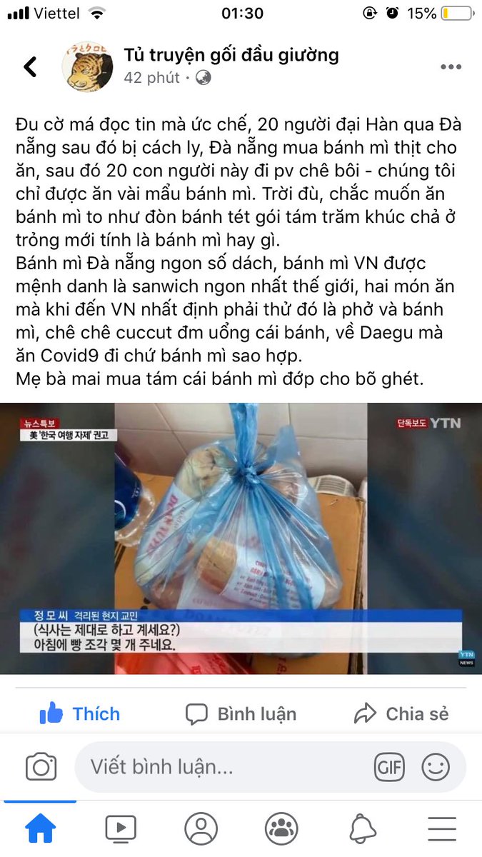 hoaian8301's tweet photo. Hẳn là vài-mẩu-bánh-mì ??? Mai đi mua 80 ổ bánh mì gặm cho đỡ tức chứ quả này em đỡ không có nổi :((

#ApologizetoVietnam #COVID_19 #20KoreansStopLying #Vietnam https://t.co/mwwUTJZAUb