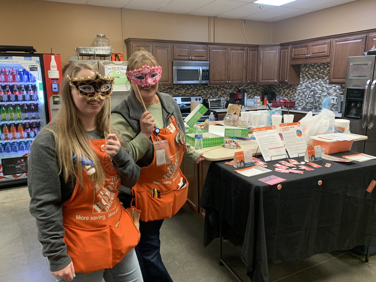 Katie94603725's tweet photo. It’s the end of Mardi Gras! Celebrating our awesome start to the year with #kingcake and #gumbo. And all the masks and beads 😆 #celebrate #takecareofourpeople #foodisking @NickieWilhelm @BIBPhotography @pattie_thd0735 @ScottRoop @kmn293 https://t.co/c2OSld8kcL