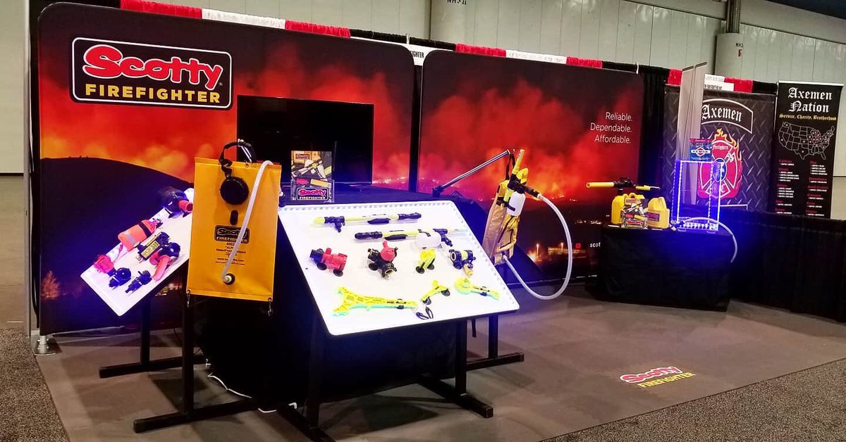 ScottyFirefigh1's tweet photo. While visiting the expo hall at #fhworld2020 be sure to visit booth# 322 and check out what Scotty Firefighter has to offer!
.
.
.
#firehouseworld #firetraining #firefighter #firechief #firenozzle #fireequipment #firefightingtools #firefighting #firefighters https://t.co/7CwyH0KmCD
