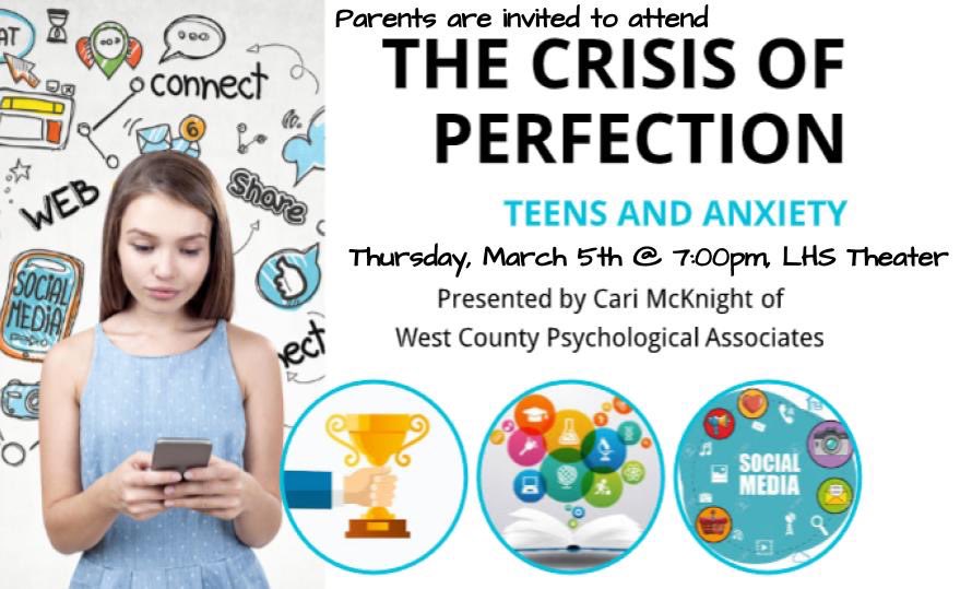 Parents- Join us on the evening of Thursday, March 5th for a discussion on teens and the pressures of performance, social media, anxiety, and learning how to cope. See you there! #connectedlancer <a href="/rockwoodschools/">Rockwood School Dist</a> <a href="/LancerParentOrg/">LPO</a> <a href="/LafayetteLancer/">Lafayette Lancers</a> <a href="/thelancerfeed/">The Lancer Feed</a> <a href="/LHSLancerPrin/">LHS Principal</a>