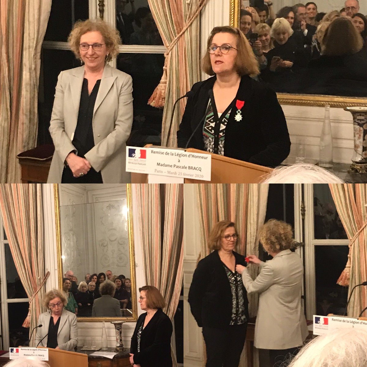 catherine reichert 🐝&☀️ (@catherinefr75) on Twitter photo 🎖Remise de la légion d’honneur à Pascale Bracq (<a href="/PascaleBracq/">Pascale Bracq 🌍🌎🌏</a>) par Muriel Penicaud (<a href="/murielpenicaud/">Muriel Pénicaud</a>). La reconnaissance d’une vie dédiée à l’engagement.
👏Bravo et respect, chère Pascale ! 🙏🏻 🎖Remise de la légion d’honneur à Pascale Bracq (<a href="/PascaleBracq/">Pascale Bracq 🌍🌎🌏</a>) par Muriel Penicaud (<a href="/murielpenicaud/">Muriel Pénicaud</a>). La reconnaissance d’une vie dédiée à l’engagement.
👏Bravo et respect, chère Pascale ! 🙏🏻
