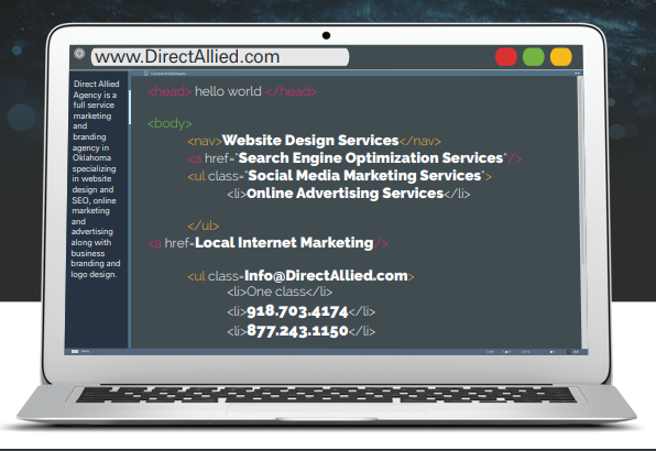directallied's tweet photo. Hello world!
At Direct Allied we offer big-city quality services at small-town prices. ๐
๐ Check out our services: https://t.co/iRyS06Z0fI
#websitedesign #tulsawebdesign #searchengineoptimization https://t.co/Vm2jIO4kGX