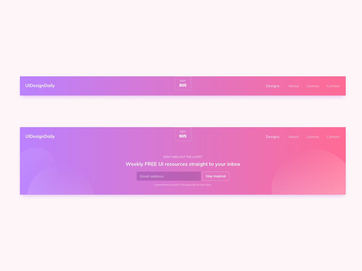 Ildiesign's tweet photo. Day 1037 • Header UI Design
#ui #ux #uidesign #uxdesign #header #headerui #headerdesign #uidesigndaily #ildiesign #gradient #uiresource https://t.co/mU8koJvIFz
https://t.co/QtUAjreFnD https://t.co/EXxvuPM8MI