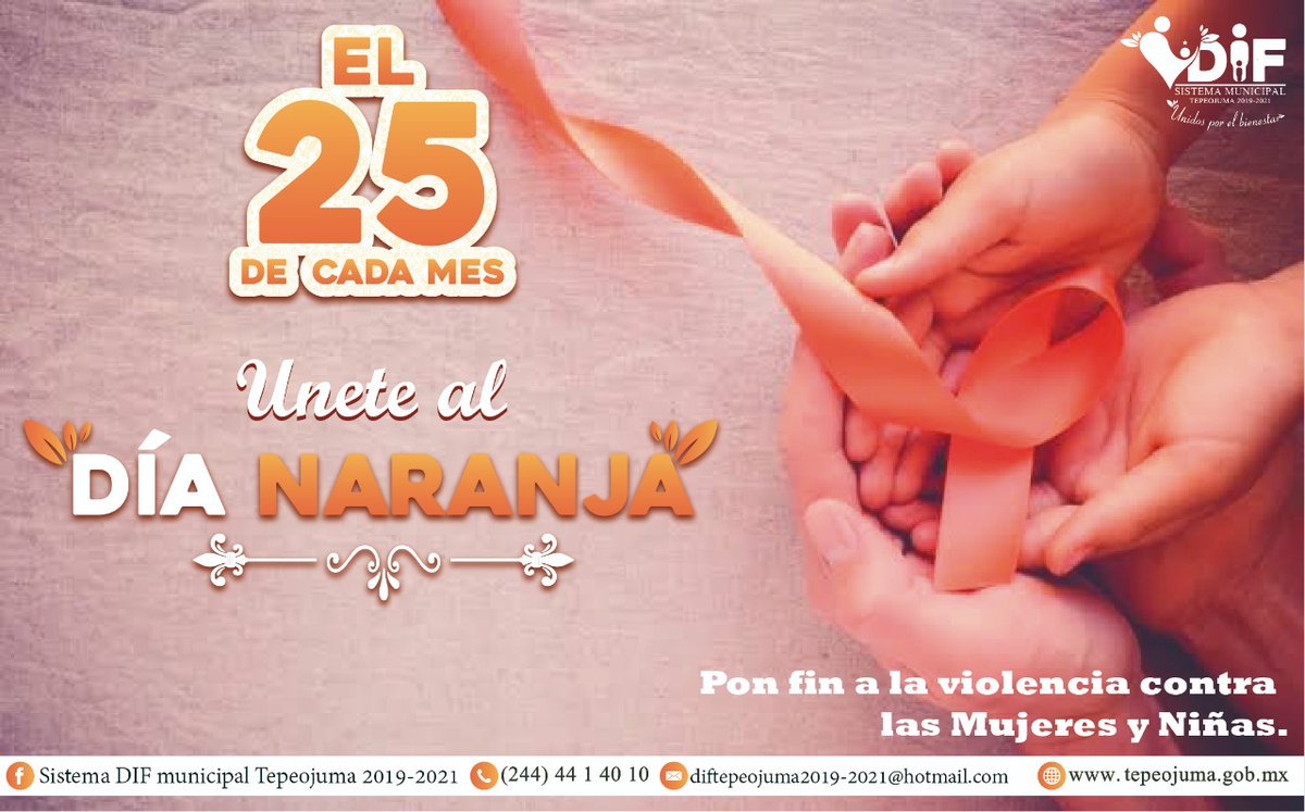 ManuelIGil's tweet photo. El 25 de cada mes se conmemora el #DíaNaranja, un día para actuar, generar conciencia y prevenir la violencia contra mujeres y niñas. https://t.co/hlC0yX4feS