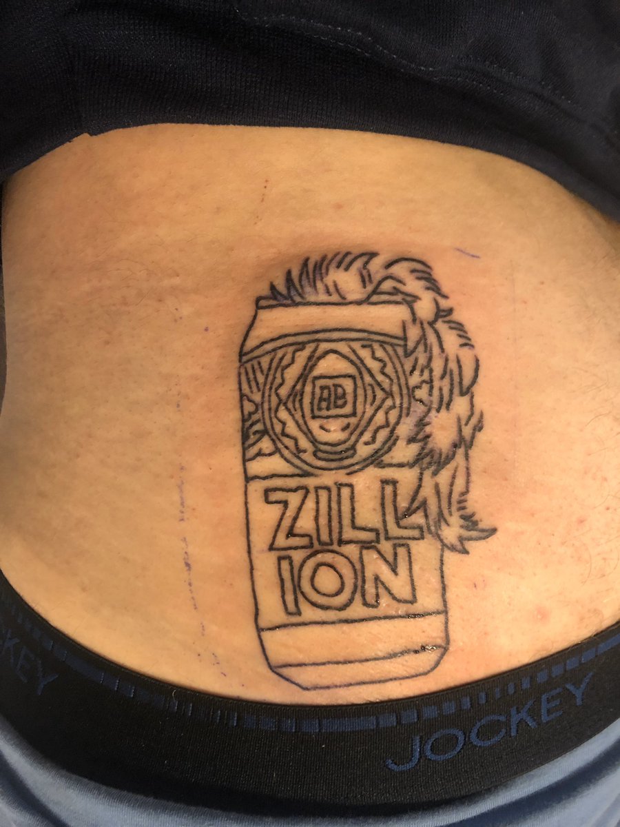 barstool_merch's tweet photo. @DanaB_Number3 Zillion Beers Tatto Tee https://t.co/Iv4eHK9PQm https://t.co/cbEIZdDN5R