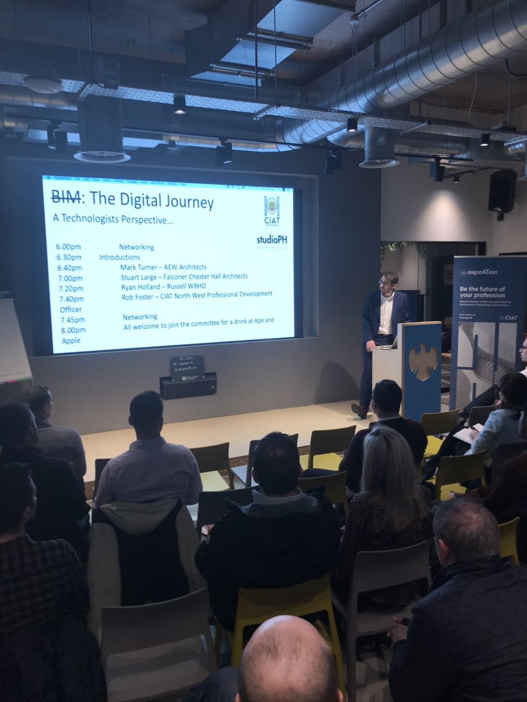 ‘We need to move away from creating drawings to dealing with data bases.... data that machines can use’ <a href="/MarkAlanTurner/">Mark Turner</a> <a href="/CIATNorthWest/">CIAT North West Region</a> @fairsnape @TheworldofAT @CIATCEO @CIATechnologist <a href="/BMRavat/">BillyRav</a>