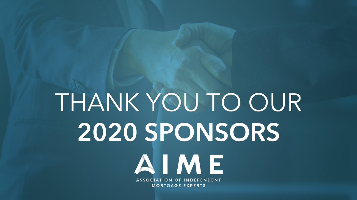 AIMEnational's tweet photo. We are thrilled to announce our #2020sponsors! Thank you to all of the companies who share our goal of expanding the #brokerchannel market share and ultimately enabling more people to become #homeowners. We are excited and eager for a productive year! https://t.co/dwcNDBgZPd https://t.co/oGY31NeZlr