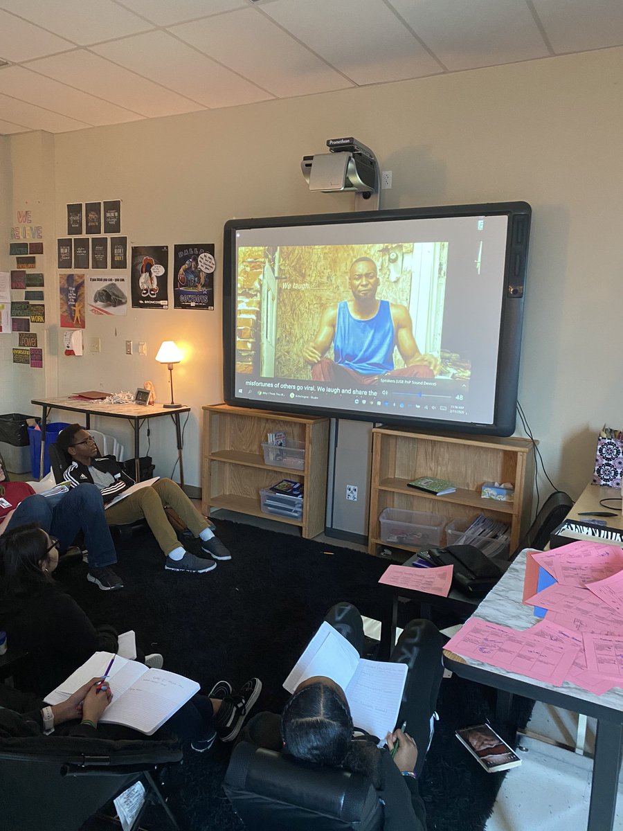 mmetheney7's tweet photo. Ss evaluating slam poetry for figurative language, imagery,  and theme. @HWMS_Wildcats @PrinceEa @TrentShelton #STEAM https://t.co/UMiL2fKL61