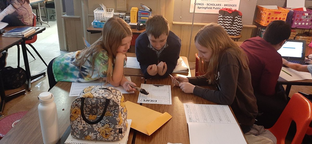 AUzzell's tweet photo. I'm not sure I will do this again...but giving it a try, electronic escape room activity for pre-algebra. @PhelpsCenter @CentralBulldog #Springfieldscholars https://t.co/0ecd9avkuS