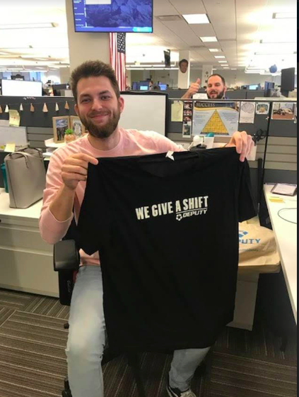 deputyapp's tweet image. A big shoutout to a few of the @ADP reps that crushed it selling Deputy last month. Thanks for sharing these pictures with your new Deputy t-shirts! 👏💯⭐

#ADPMarketplace #ADPPartner