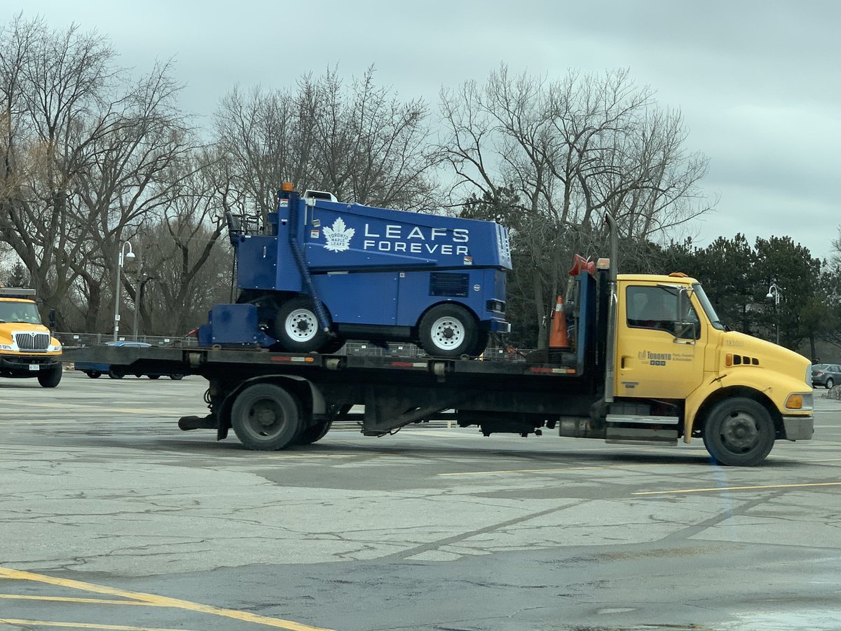 AL7939's tweet photo. Nice to see David Ayres’ Zamboni is being sent to the Hockey HOF 😂@Canes @NHL @35Ayres @MapleLeafs @HockeyHOF @strombone1 https://t.co/ue9Dp2BmNt
