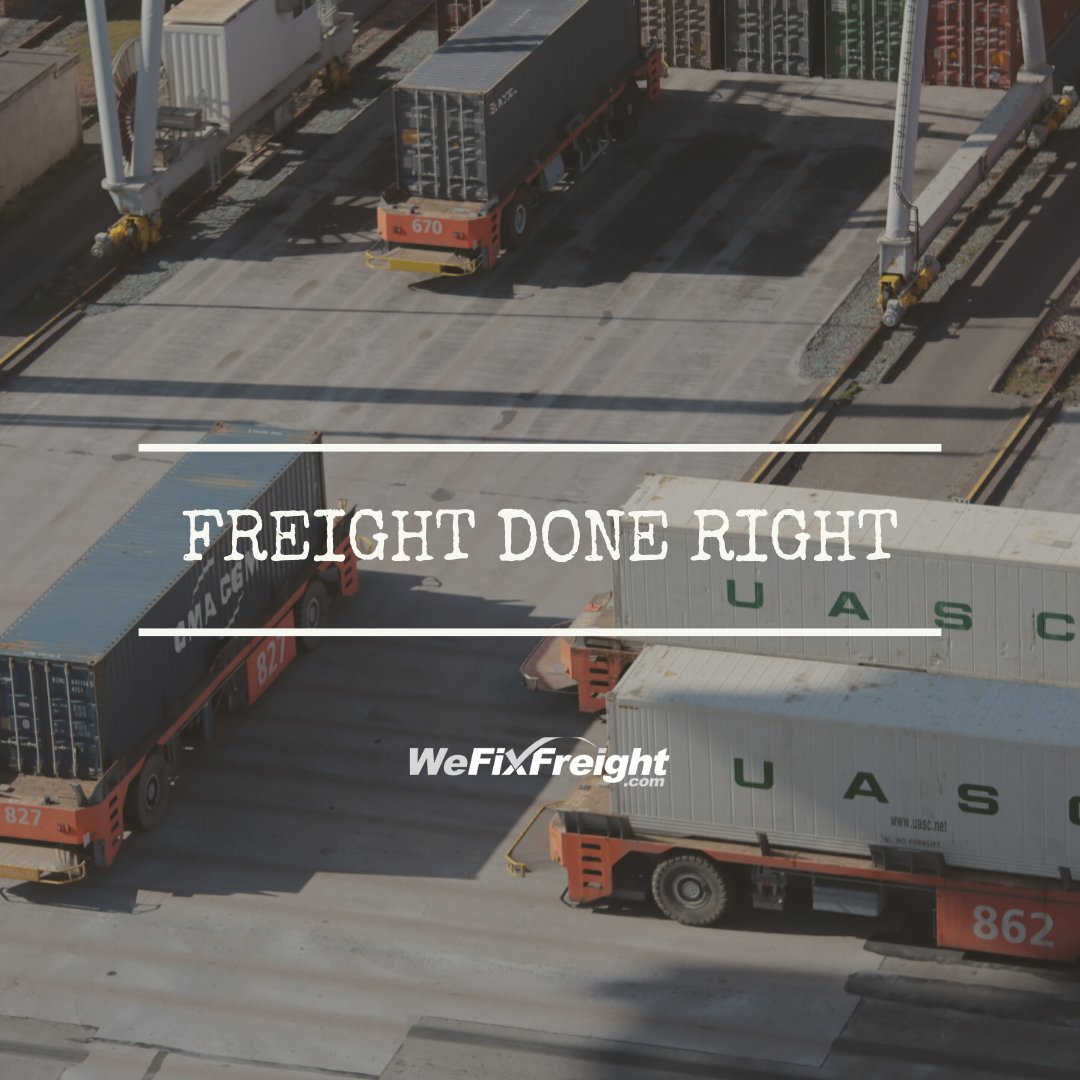 WeFixFreight's tweet photo. Experience freight done right with We Fix Freight. https://t.co/dKrc3kOgGo