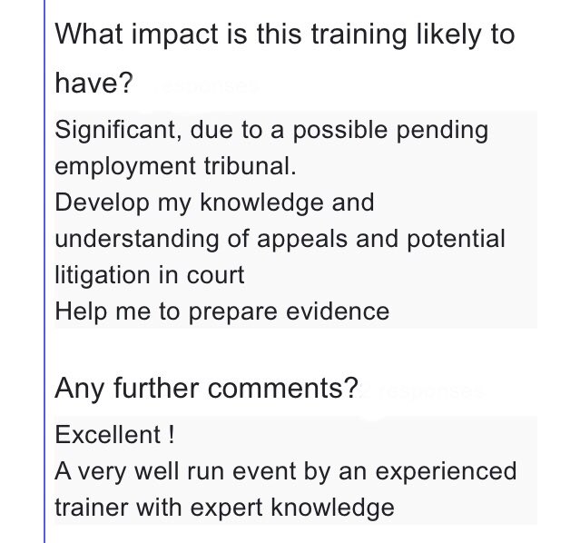 Excellent feedback from our recent ‘Preparing for Litigation’ course for school leaders & Governors in North West 👌🏼💡🌟 #training #merseyside #cheshire #lancashire #schooltraining #PancakeDay #joy