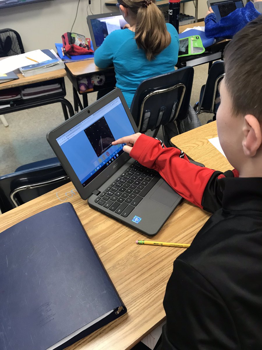 JCMelton88's tweet photo. Students are using the “Math App” to create angles and shapes with given angles using online geo boards. @TheFarmAACPS https://t.co/5c1vNkiBlw