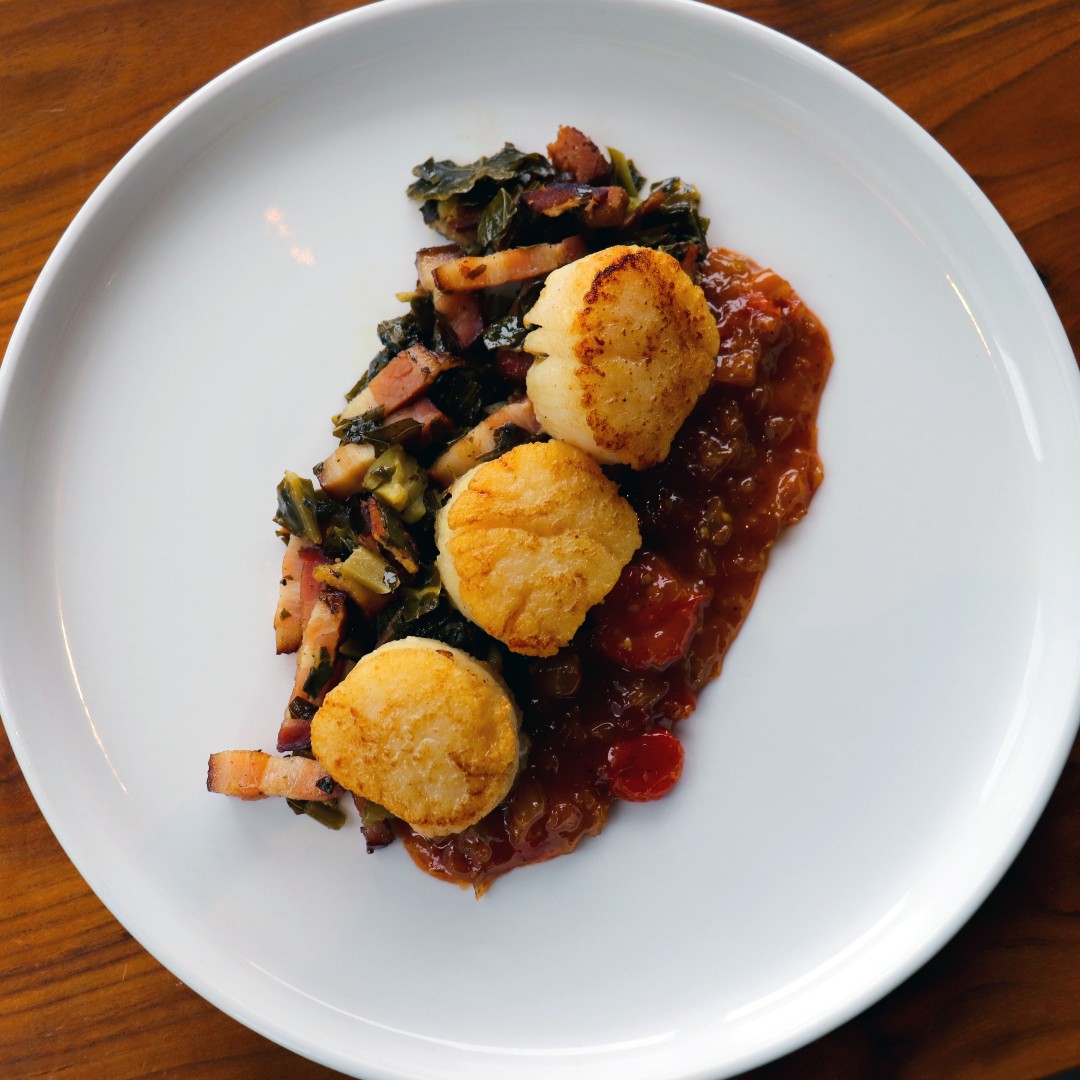 Join us for dinner this week for our Restaurant Week Specials including Seared Scallops with bacon braised char and smoked tomato jam. 

#RenHotels #RenaissanceToledo #BrimHouseToledo #RWT20 #CelebrateRWT20
