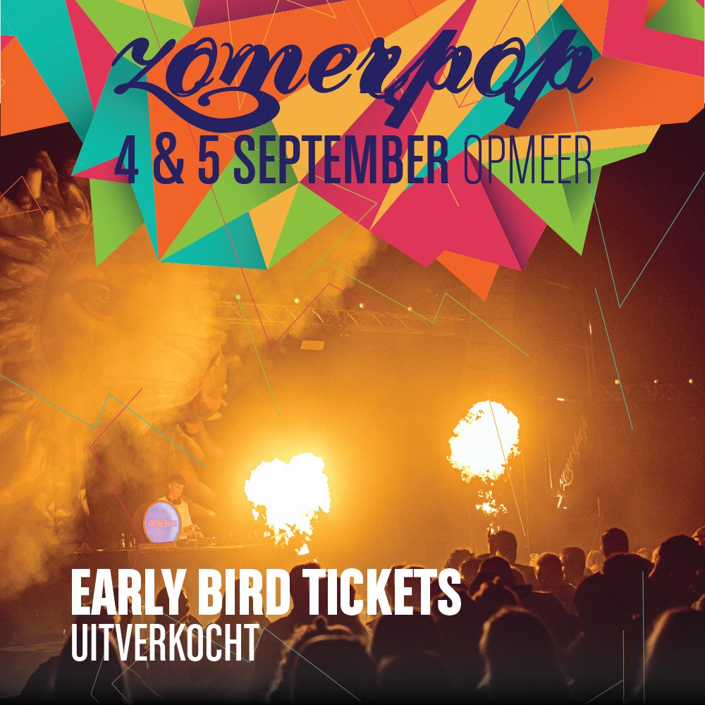 zomerpop's tweet photo. WOW dat was snel!

Alle Early Bird Zaterdag/vrijdag en Combi Tickets zijn uitverkocht, Regular Tickets zijn vanaf nu beschikbaar in onze ticketshop: https://t.co/Vk6VlHcF72.

We zien jullie in september! https://t.co/AH6iUbHfux