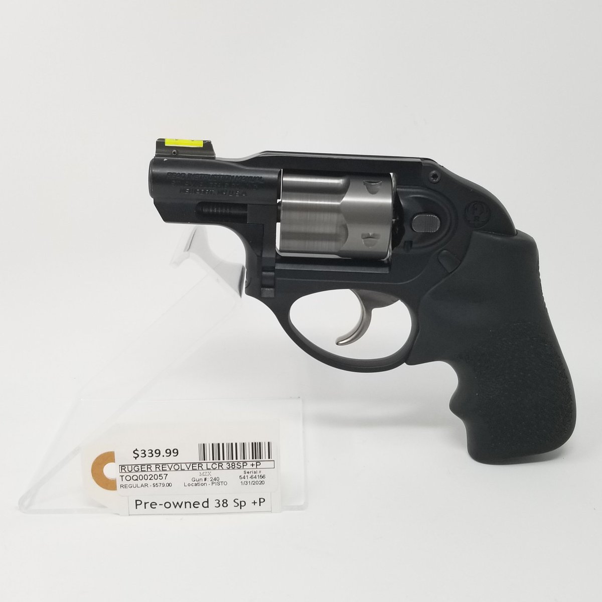 TopGunPawn's tweet photo. Ruger LCR .38 Special +P with Green Fiber Optic Front Sight โ the only #snubby of its kind!๐ซ
โข
The #RugerLCR (Light Compact #Revolver) is a lightweight, small-frame revolver with a uniquely smooth trigger and highly manageable recoil.
โข
($339.99) ๐ #HomeProtection #Ruger #2A https://t.co/1GJzUcICcQ