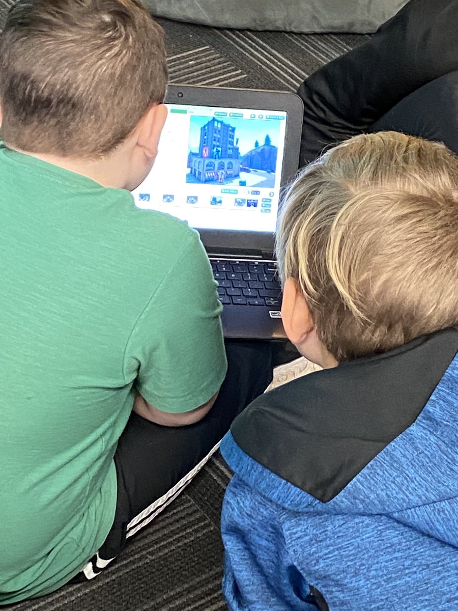 danicarson5's tweet photo. We shared our fractured fairy tales with each other. We published them on Story Jumper. Baby Yoda made it into several stories. 😂 #teammann https://t.co/wbN40DT3rp