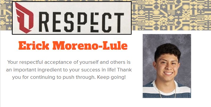 The teachers and staff from Roosevelt High just sent me a note to recognize their student Erick Moreno-Lule for his contributions. Respect to you, Erick!