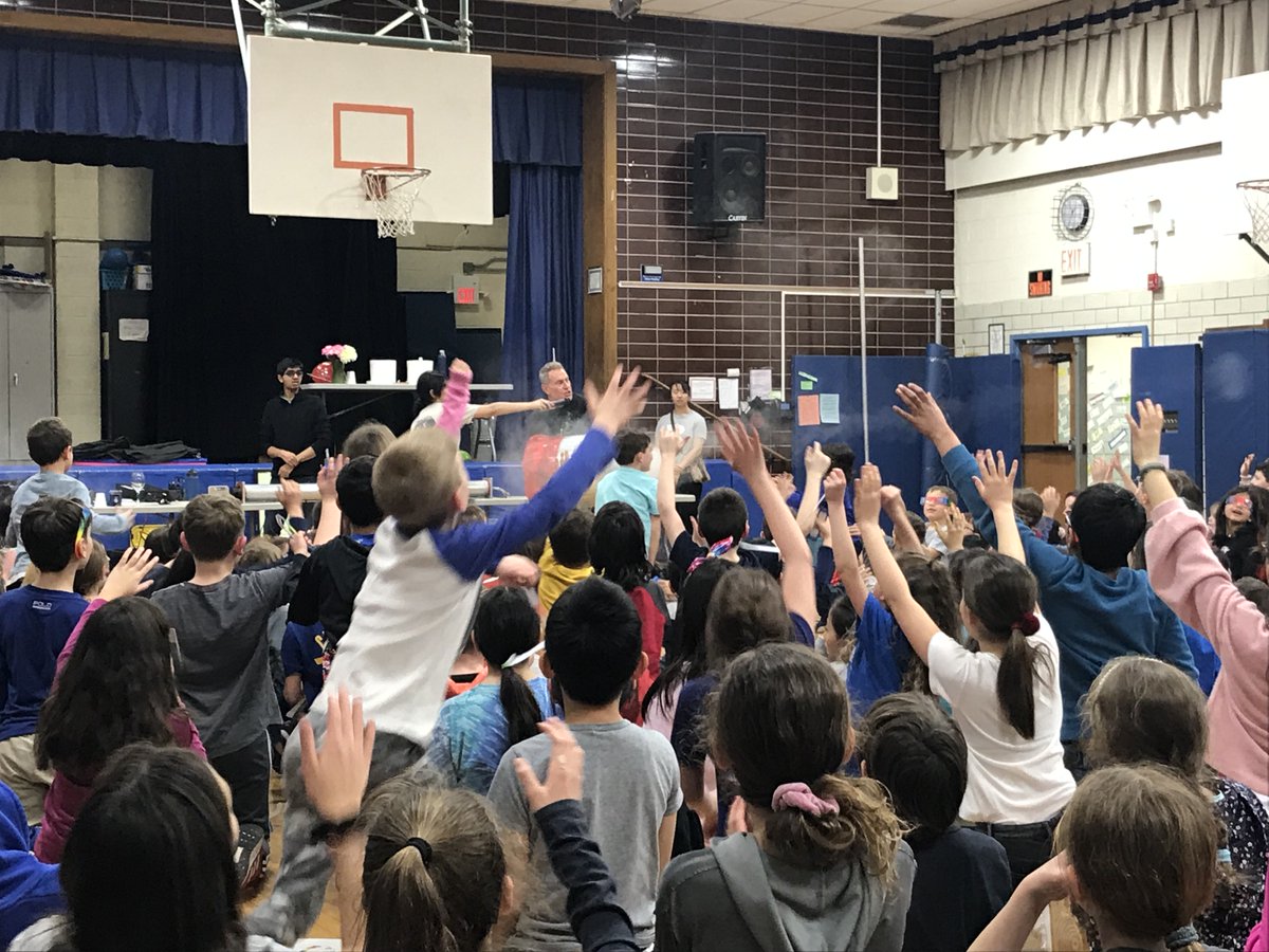 Coleman Students Enjoying "That Physics Show" presented by Rutgers professor and his students! Looking forward to our Science Fair on March 12. Thank you Coleman HSA! #RockGRNJ