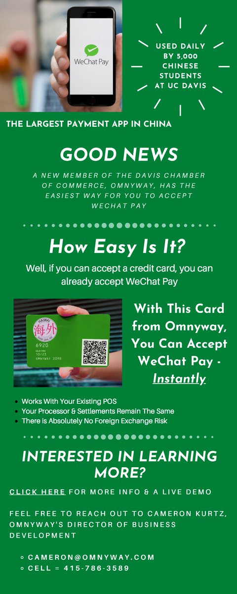 Easiest Way To Accept WeChat Pay | Largest Payment App for Chines Students! Click Here For More Details: omnyway.com/enable-wechat-…