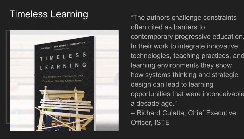 TimelessLrng's tweet photo. What’s in your innovation bucket? Join us to hear why and how educators who are open to possibilities imagine learning differently when the five year old today will be the 85 year old in 2100 #timelesslearning #IDEAcon https://t.co/oEaaeddfbY
